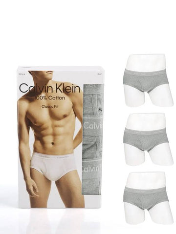 Men's Underwear Cotton Classic Briefs 3 Piece Set NB3999 020 - CALVIN KLEIN - BALAAN 1