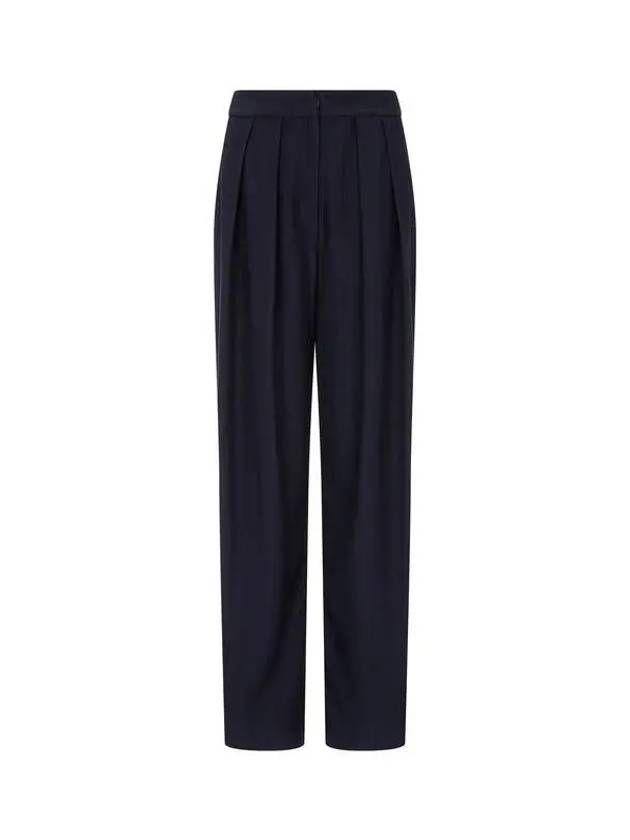 Women s Pleated Chevron Pants Navy 271666 - EMPORIO ARMANI - BALAAN 1