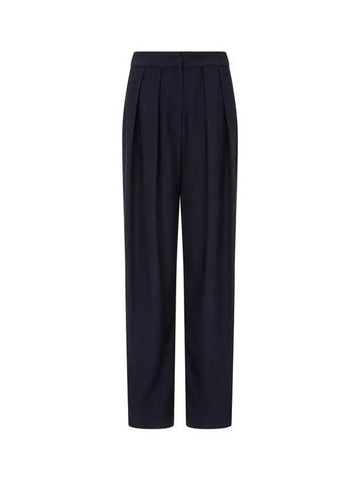 Women s Pleated Chevron Pants Navy 271666 - EMPORIO ARMANI - BALAAN 1