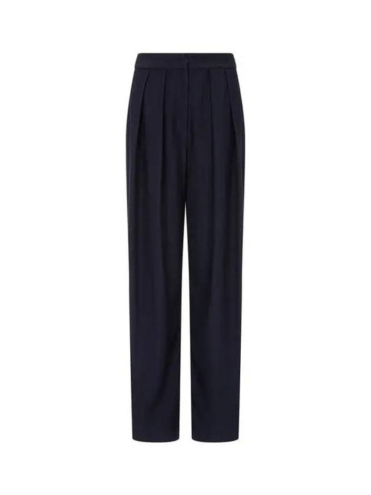 Armani Wonder Week 10 Women s Pleated Chevron Pants Navy 271666 - EMPORIO ARMANI - BALAAN 1