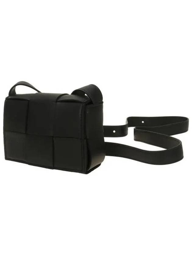 Intrecciato Cassette Small Cross Bag Black - BOTTEGA VENETA - BALAAN 3