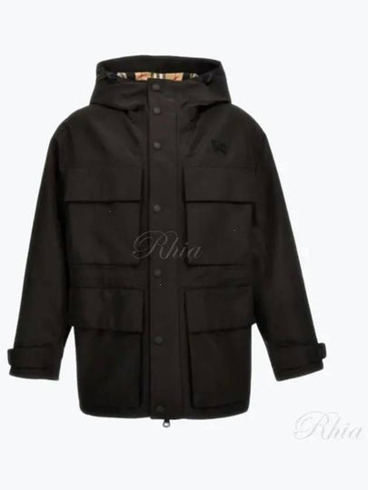 Patch Pocket Parka Black - BURBERRY - BALAAN 2