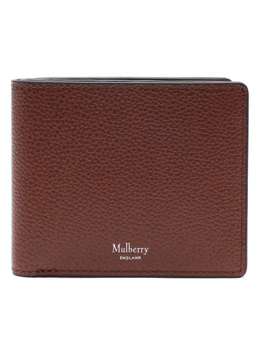 Classic Logo Small Grain Half Wallet Brown - MULBERRY - BALAAN 1