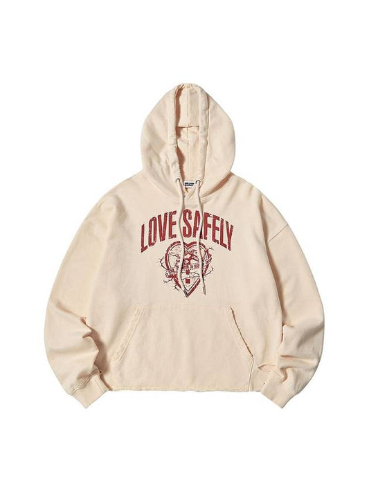 Destroyed Love Safely Hoodie Ivory - ULKIN - BALAAN 2