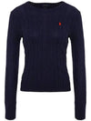 pony embroidery knit navy - POLO RALPH LAUREN - BALAAN.