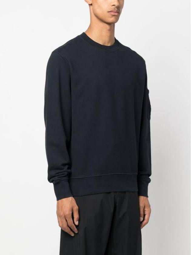 Lens Wappen Cotton Sweatshirt Navy - CP COMPANY - BALAAN 3