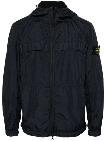 Garment Dyed Crinkle Reps R-Nylon Jacket Navy - STONE ISLAND - BALAAN 2