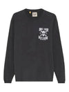 Skull Logo Long Sleeve T Shirt Black SLS 10007 - GALLERY DEPT. - BALAAN 2