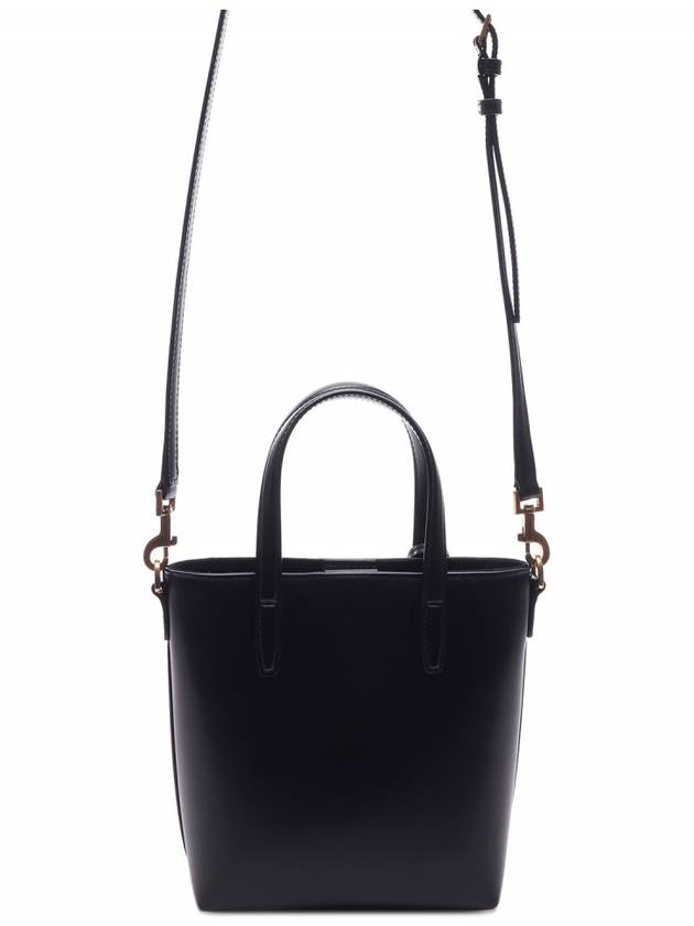 Toy Small Leather Shopping Box Tote Bag Black - SAINT LAURENT - BALAAN 5