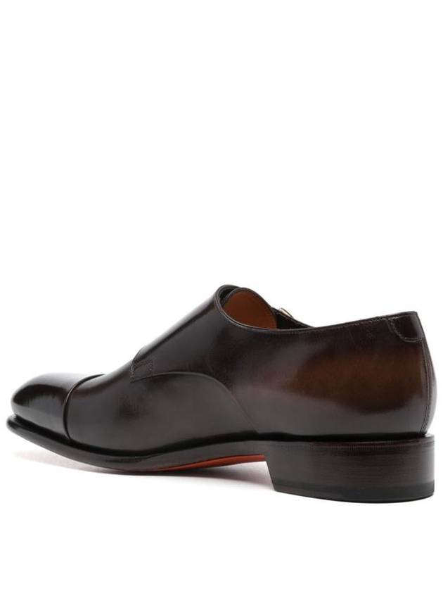 Santoni Calf Leather Monk Strap Shoes - SANTONI - BALAAN 4