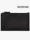 Zipper Leather Card Wallet Black - BALENCIAGA - BALAAN 3