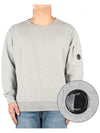 Light Fleece Sweatshirt Grey Melange - CP COMPANY - BALAAN 2