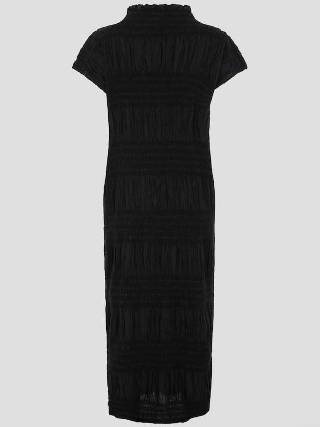 Me Shrink Striped Dress One Piece Black Free Size August 24 - ISSEY MIYAKE - BALAAN 2