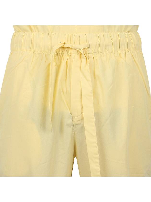 Poplin Pajamas Organic Cotton Straight Pants Lemonade - TEKLA - 11