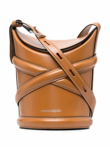 The Curve Small Bucket Bag Tan - ALEXANDER MCQUEEN - BALAAN 1