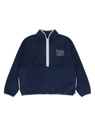 Tow Toe Archive Strange Logo Fleece Navy - TOWTOW.ARCHIVE - BALAAN 1