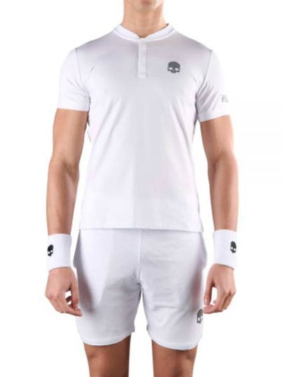 Tech Serafino Training Short Sleeve T-Shirt White - HYDROGEN - BALAAN 2