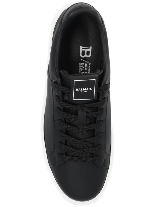 Balmain ‘B-Court’ Leather Sneakers, Men's, Black - BALMAIN - BALAAN 6