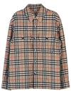 Vintage Check Wool Cotton Over Long Sleeve Shirt Archive Beige - BURBERRY - BALAAN 11