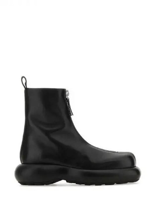 Front zip leather ankle boots - JIL SANDER - BALAAN 1