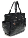 A34210 Black leather silver plated Biarritz large shoulder bag 13th unit - CHANEL - BALAAN 3