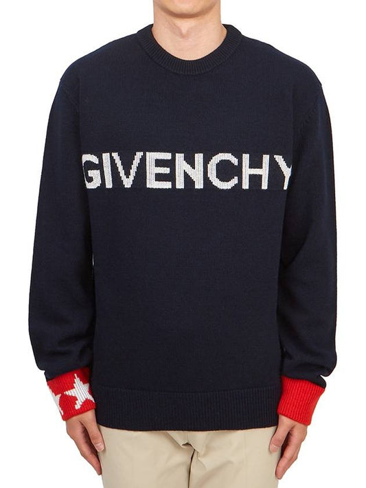 Sweater BM90QP4YH4 409 NAVY RED - GIVENCHY - BALAAN 2