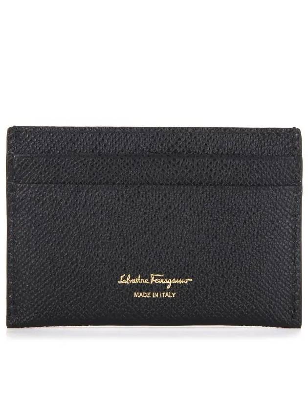 Gancini Card Wallet Black - SALVATORE FERRAGAMO - BALAAN 6