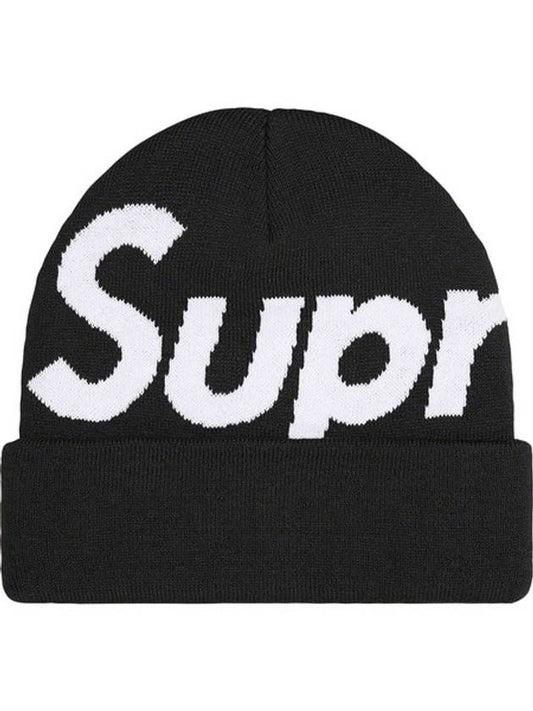 Big Logo Beanie Black - SUPREME - BALAAN 1