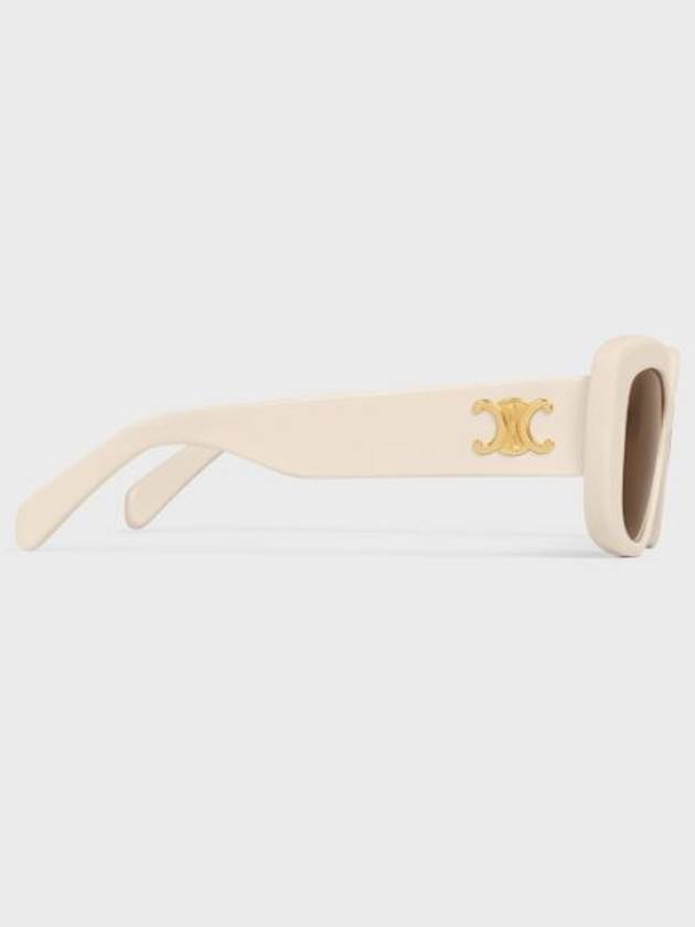 Eyewear Triomphe 04 Rectangle Sunglasses Ivory - CELINE - BALAAN 4