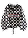 XS Dior Women s Amor Heart Check Chess Anorak Hooded Jacket - DIOR - BALAAN 1