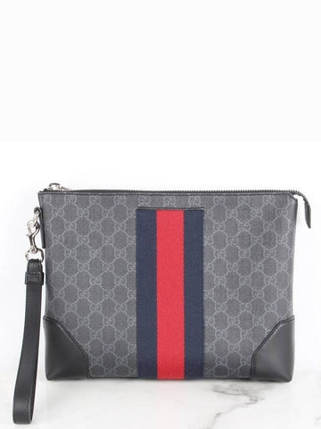 GG Supreme Web Strap Pouch - GUCCI - BALAAN 1