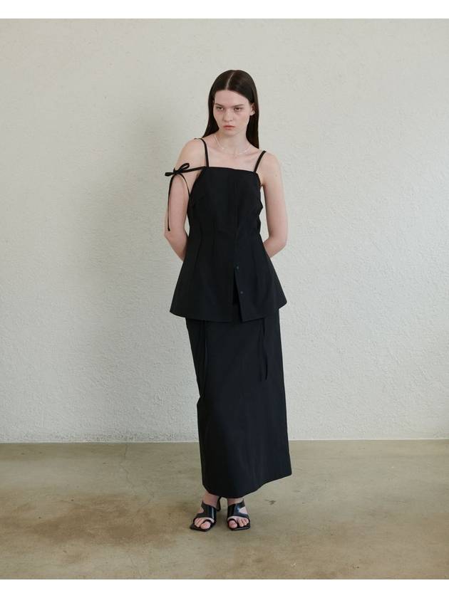 Out seam detail camisole sleeveless black - UNMUTE - BALAAN 4