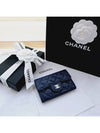 Classic Tok Card Wallet Navy Blue AP0214 - CHANEL - BALAAN 5