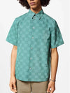 1AFQXY Printed Short Sleeved Cotton Shirt - LOUIS VUITTON - BALAAN 1