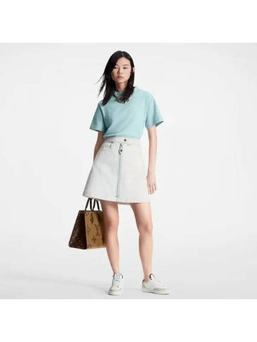 bleached denim mini skirt 1ABWB2 - LOUIS VUITTON - BALAAN 1