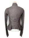 Rick Owens Gray Kangaroo Leather Zip up Jacket 44 - RICK OWENS - BALAAN 2