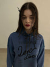 Love dive peach hoody T shirts Love dive peach hoody t-shirtdeep blue - VIBEREEN - BALAAN 7