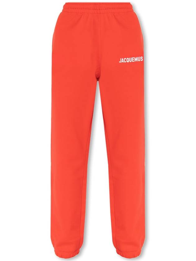 Le Jogging Signature Logo Printed Track Pants Red - JACQUEMUS - BALAAN 2