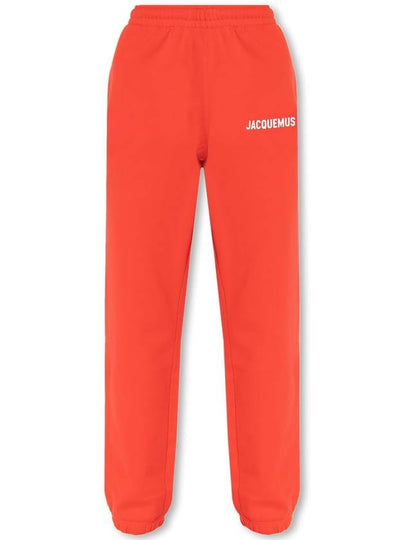 Le Jogging Signature Logo Printed Track Pants Red - JACQUEMUS - BALAAN 2