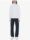 Small Fox Head Patch Classic Long Slevee Shirt White - MAISON KITSUNE - BALAAN 6