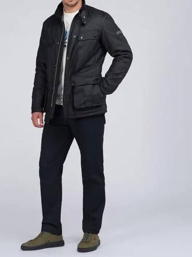 8OZ Duke Wax Jacket Black - BARBOUR - BALAAN 4