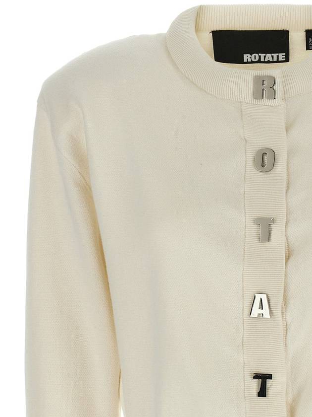 Rotate Birger Christensen Logo Buttons Cardigan - ROTATE - BALAAN 3