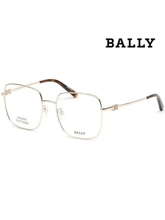 Glasses frame BY5061D 028 square gold frame men women Asian fit - BALLY - BALAAN 1