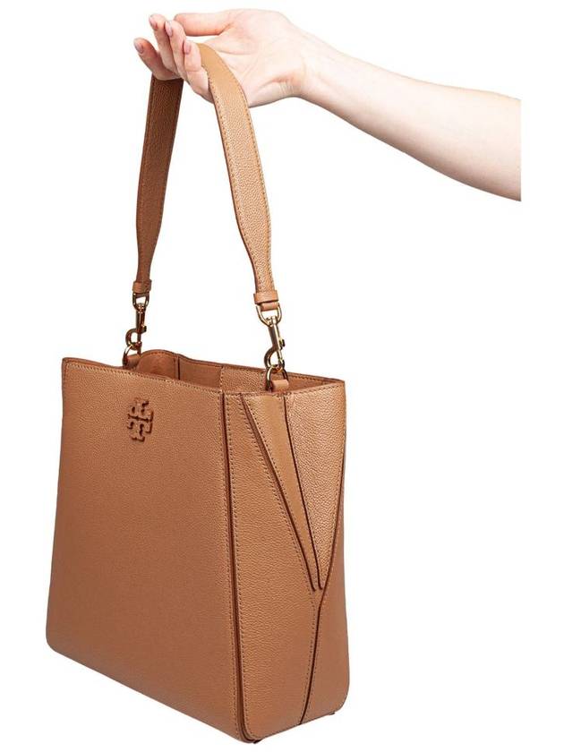 Logo Leather Bucket Bag Tiramisu - TORY BURCH - BALAAN 3