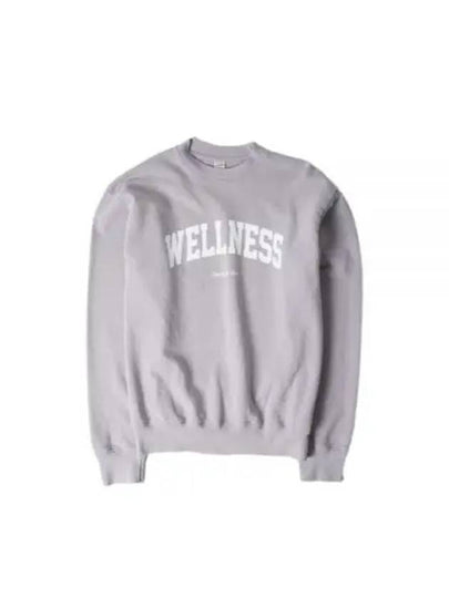 Wellness Crew Neck Cotton Long Sleeve T-Shirt Purple - SPORTY & RICH - BALAAN 2