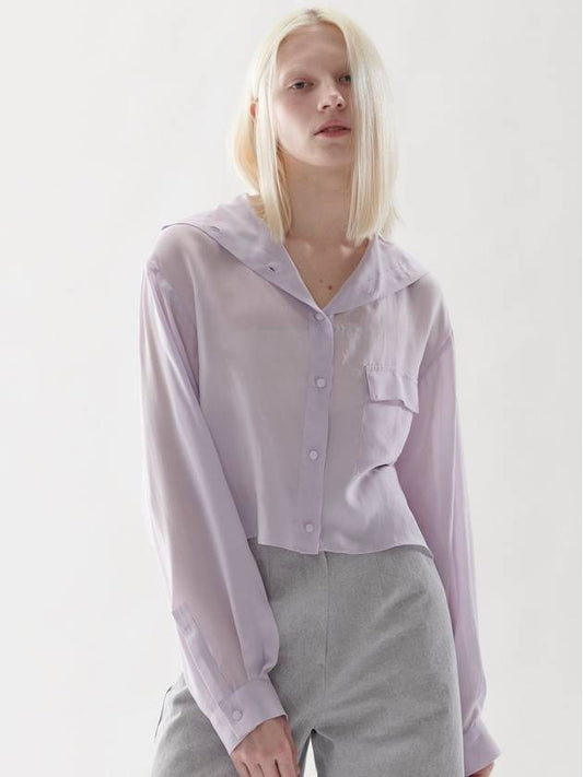 Women’s High Neck Shirt_Lavender - CEJ - BALAAN 2