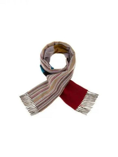 Women s Multi Stripe Cash Wool Scarf 270854 - PAUL SMITH - BALAAN 1