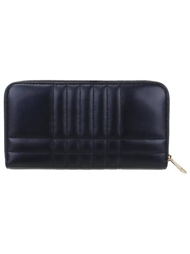 Quilted Leather Lola Ziparound Wallet Black Light Gold - BURBERRY - BALAAN 4