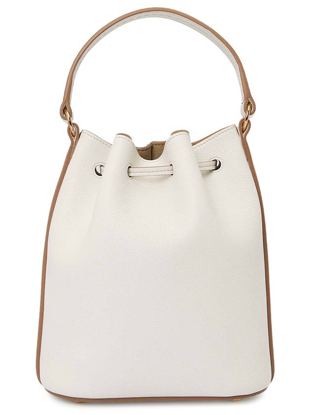 T Timeless Leather Micro Logo Bucket Bag White - TOD'S - BALAAN 5