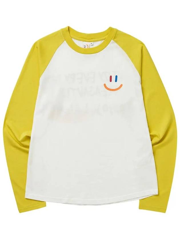 LaLa Raglan Long Sleeve T-Shirt Orange - LALA SMILE - BALAAN 6